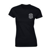 Load image into Gallery viewer, HMCC Logo Double-Sided Women&#39;s T-Shirt - Black
