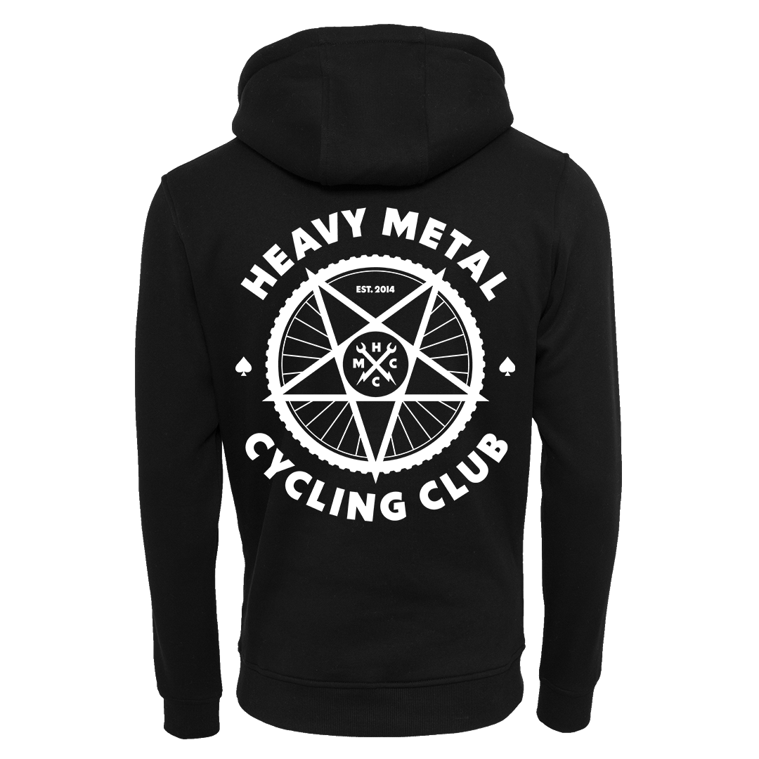 Black metal zip hoodie best sale